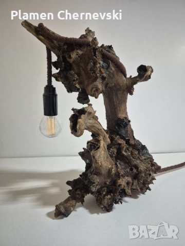 Лампа от естествено дърво, снимка 3 - Декорация за дома - 54278547