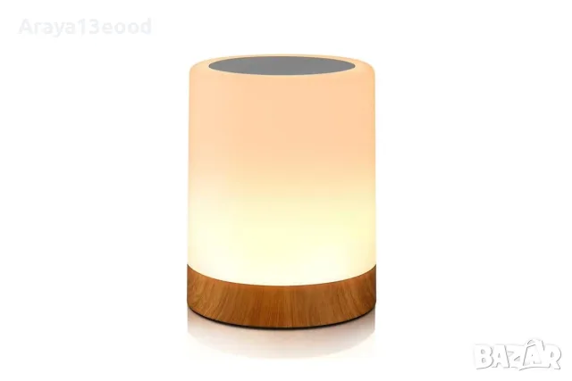 RGB LED нощна лампа с докосване, 3 нива на яркост и USB зареждане