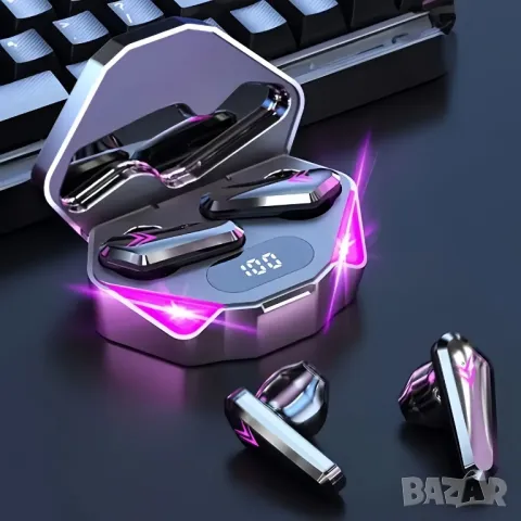 🎧 Уникално красиви безжични гейминг слушалки с RGB ефект – потопи се в звука! 🎧, снимка 1