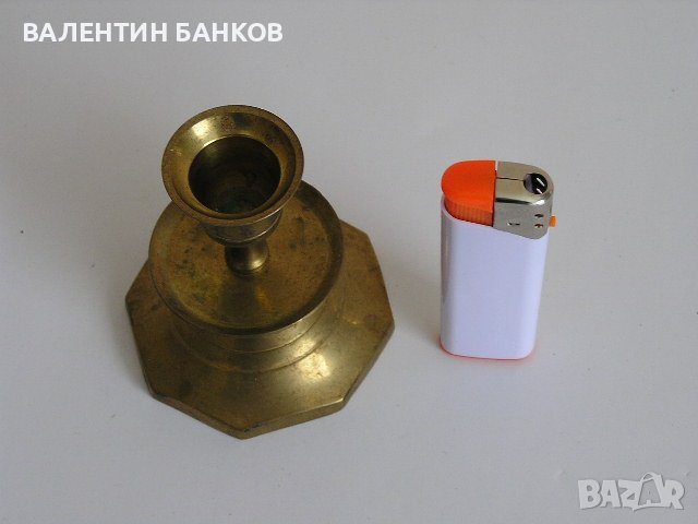 Бронзов свещник, снимка 2 - Декорация за дома - 39587083