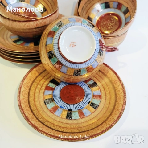 Японски порцеланов сервиз Thousand Faces., снимка 6 - Антикварни и старинни предмети - 54162157