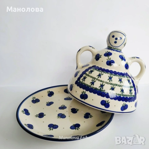 Полски керамичен купол за сирене (cheese lady), Ceramika Artystyczna., снимка 2 - Други ценни предмети - 54211029