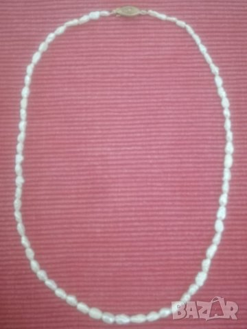 Стара огърлица, колие от естествени перли. , снимка 1 - Колиета, медальони, синджири - 31475985