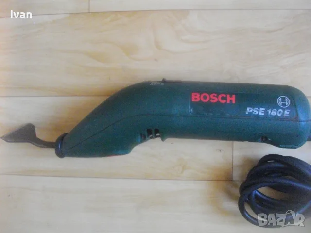 ШВЕЙЦАРСКО ОРИГИНАЛНО ЕЛ. ДЛЕТО МАШИНА ШАБЪР С 3 СКОРОСТИ 180 ВАТА BOSCH  PSE180E 2003г. за стъргане, снимка 6 - Други инструменти - 55710659