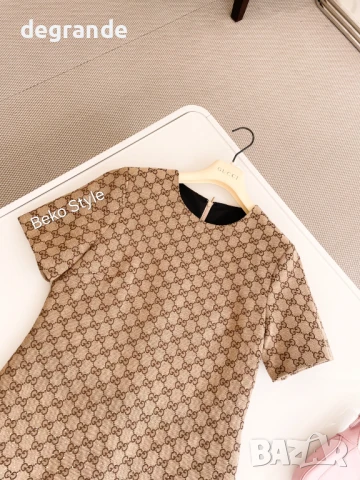 ТОП Модел рокля Gucci ВИДЕО НА МОДЕЛА, снимка 4 - Рокли - 51155938