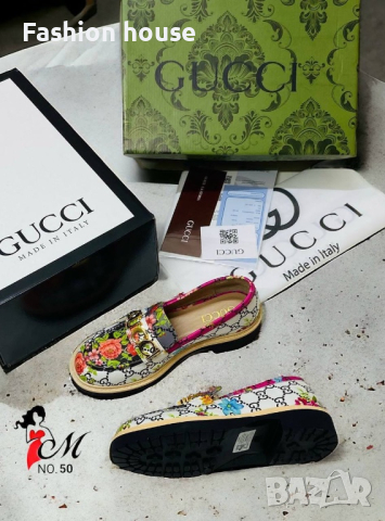 Gucci естествена кожа обувки, снимка 5 - Дамски ежедневни обувки - 44650218
