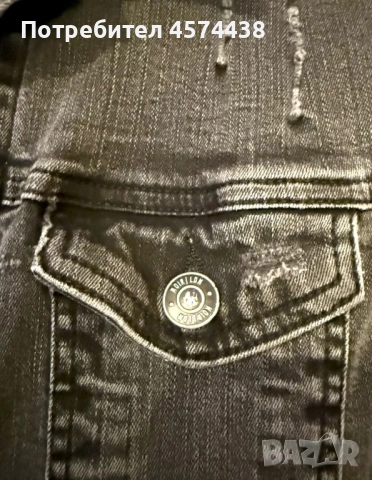 Оригинално Дамско Дънкено Яке Denim Noir Lon S, снимка 6 - Якета - 52503978