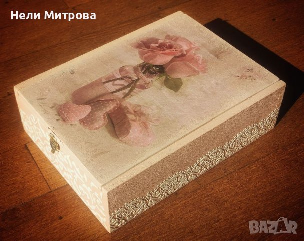 Дървена кутия за нежен подарък!, снимка 2 - Декорация за дома - 39627249