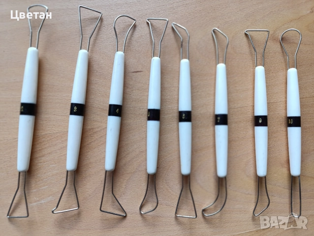 комплект двустранни инструменти  за моделиране на глина