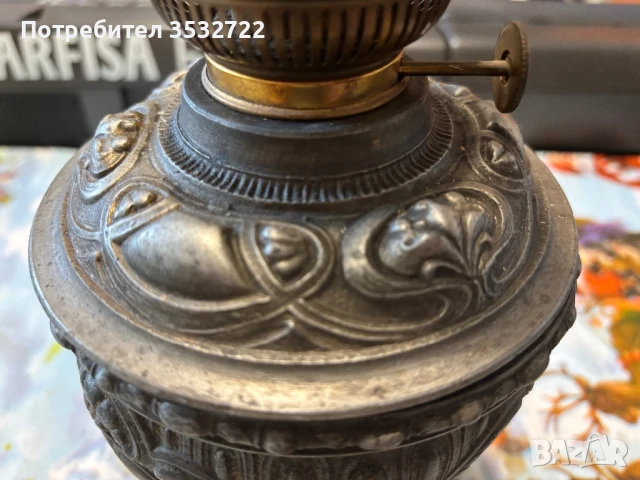 Антична газена лампа, снимка 6 - Антикварни и старинни предмети - 51240979