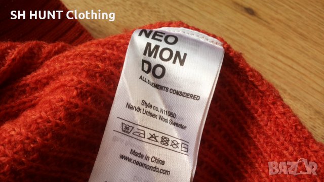 Neo Mon Do Narvik Unisex Wool Sweater 100% Wool размер M за лов риболов вълнена блуза - 369, снимка 12 - Пуловери - 42794085