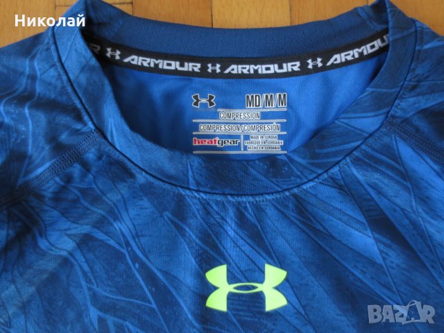 Under  Armour Printed Long Sleeve Compression Shirt , снимка 4 - Спортни дрехи, екипи - 29952192