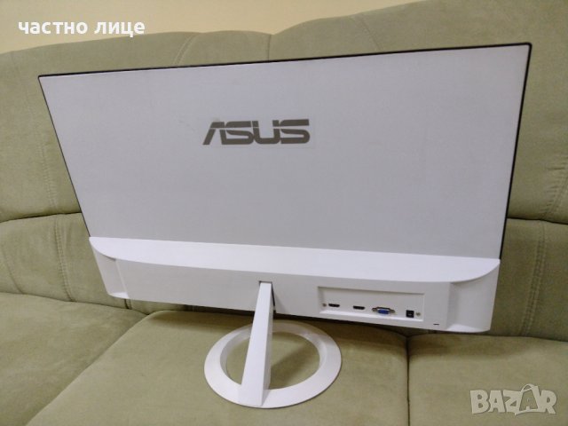 Продавам ултра тънък монитор Asus 27'' IPS ,FHD 1920x1080, бял, снимка 3 - Монитори - 39118262