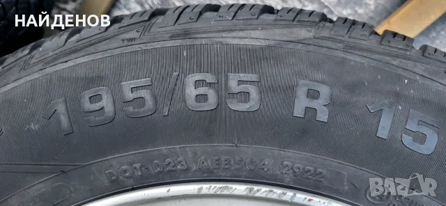 Зимни гуми с джанти за Mercedes 15 цола, снимка 3 - Гуми и джанти - 56187366