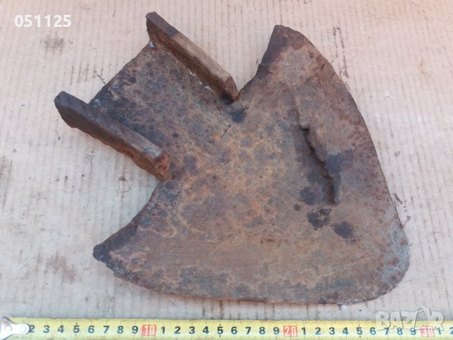 кован масивен възрожденски лемиш, рало, плуг , снимка 9 - Антикварни и старинни предмети - 37340733