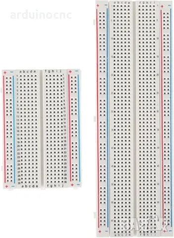 Бредборд Breadboard 400 830 170 дупки за ардуино Arduino кабели DuPont