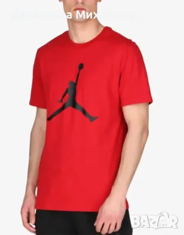 NIKE x Jordan Jumpman Tee Red/Black Мъжка тениска NIKE Jordan Jumpman Tee Red/Black с удобна Jordan 