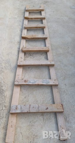 Дървена стълба със 8 стъпала 3,5 метра, снимка 1 - Строителни материали - 42628290