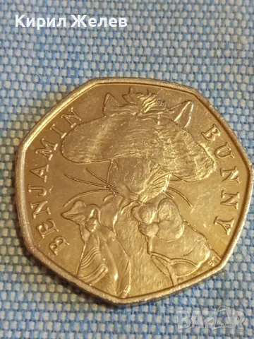 Възпоменателна монета 150г. от рождението на Беатрис Потър BENJAMIN BUNNY 49549, снимка 4 - Нумизматика и бонистика - 48391027
