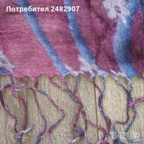 Дамски шал с ресни , снимка 6 - Шалове - 52272514