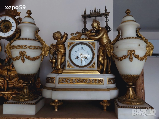 Френски каминни часовници-цени 1500 до 4500 евро, снимка 11 - Антикварни и старинни предмети - 52307844