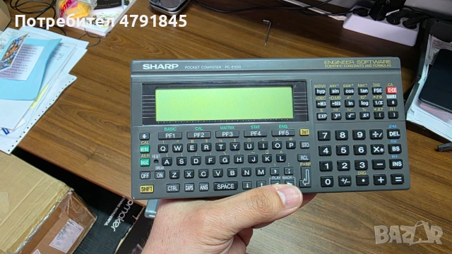 Джобен компютър Sharp PC-E500 от 80-те години, снимка 5 - Друга електроника - 54142985