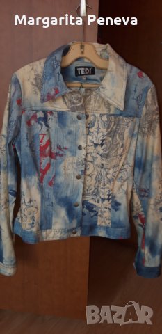 Уникално дънково яке М, снимка 2 - Якета - 31797630