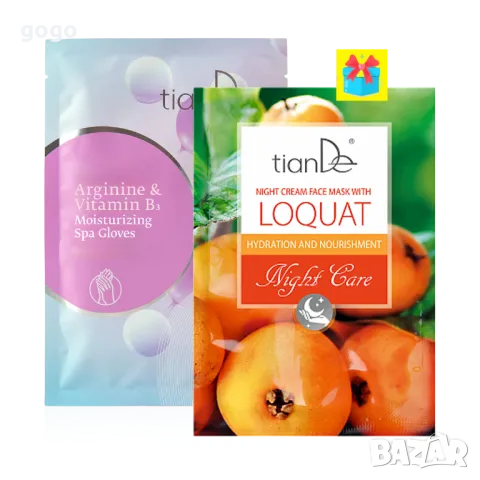 спа ръкавици подарък крем маска, снимка 1