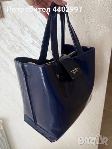 Чанта Tosca Blu тъмно син лак, снимка 8 - Чанти - 54326418