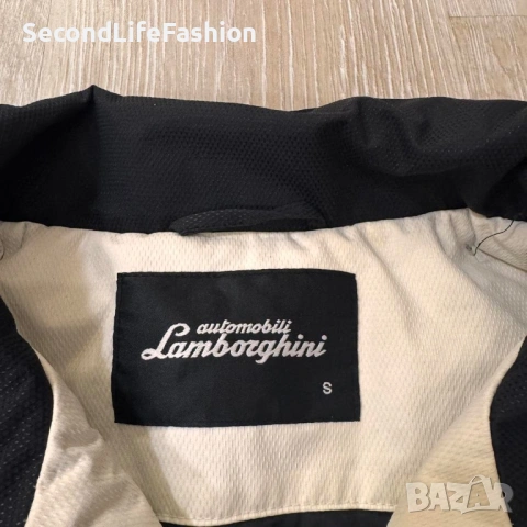 Мъжко яке Lamborghini Automobili Blancpain, размер S, черно, с цип по цялата дължина, водоустойчиво, снимка 3 - Якета - 53100462