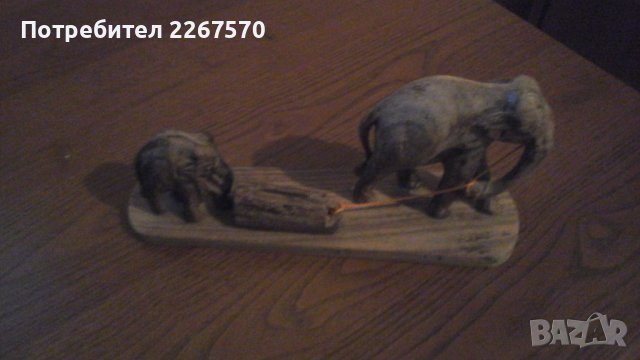 украса дървен слон, снимка 6 - Други стоки за дома - 42861788