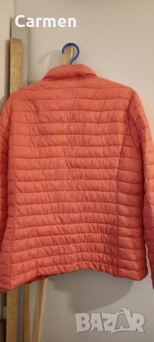 Дамско шушляково яке - цвят сьомга, снимка 6 - Якета - 52429091