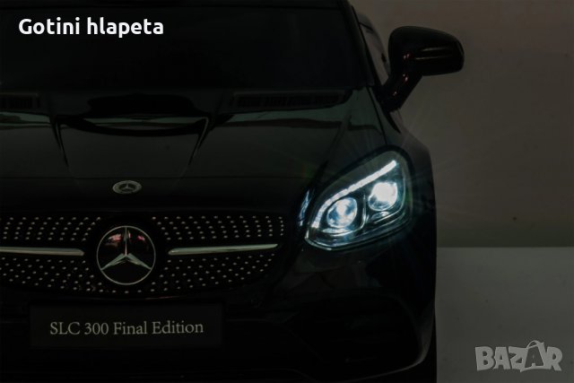 Акумулаторен КОЛА Licensed Mercedes Benz SLC300 12V с меки гуми с Кожена седалка, снимка 16 - Детски велосипеди, триколки и коли - 37014565