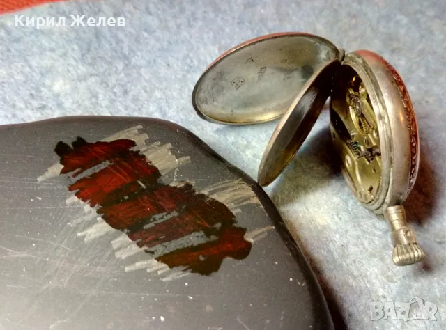 Стар с ПОЗЛАТА СРЕБЪРЕН ДЖОБЕН ЧАСОВНИК ВИСОКА ПРОБА СРЕБРО РЪЧНА ФЛОРАЛНА РЕТРО ОРНАМЕНТИКА 22410, снимка 5 - Антикварни и старинни предмети - 48275467