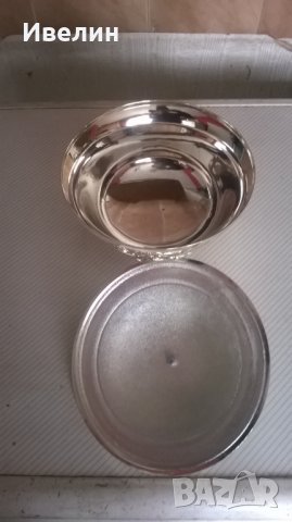 посребрена купичка,захарница, снимка 3 - Антикварни и старинни предмети - 18414974