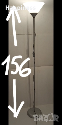 Висока Лампа - 156 см / Е27 нова LED крушка, снимка 6 - Настолни лампи - 52858917