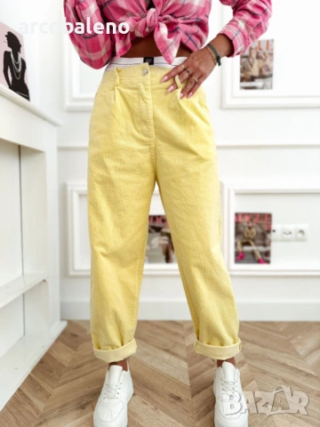 Дамски панталони от рипсено кадифе LIVANS, 5цвята , снимка 10 - Панталони - 53206315