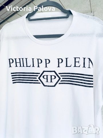 Маркова тениска оригинал PHILIPP PLEIN, снимка 4 - Тениски - 42375186
