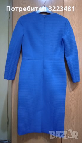 Синя дамска рокля, размер М , снимка 2 - Рокли - 35391542