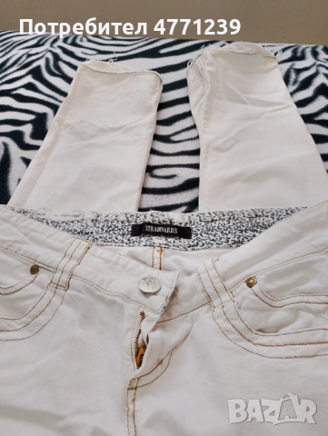 Лот бели панталони Stradivarius, снимка 4 - Дънки - 53925675
