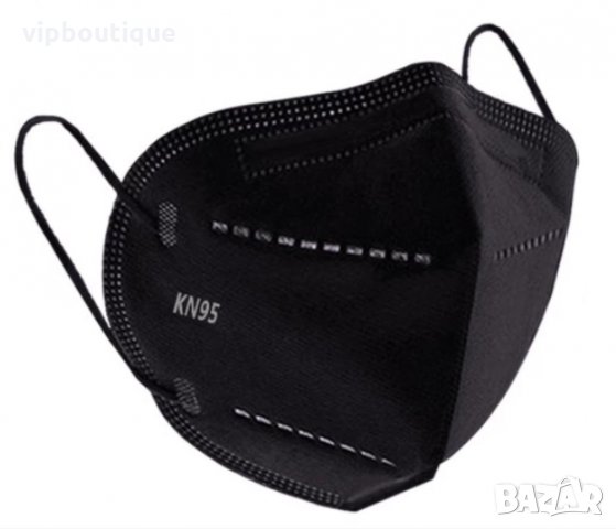 KN95 Висококачествени предпазни маски за лице черни, снимка 8 - Медицински консумативи - 31092686