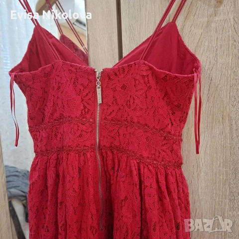 рокля къса червена, снимка 3 - Рокли - 53999870