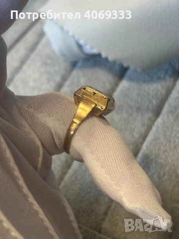 Златен пръстен 3.6гр 14 карата 54размер, снимка 5 - Пръстени - 54184940