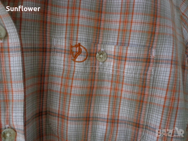 Дамска риза памучна карирана риза Fjall Raven с 1 джоб размер M , снимка 7 - Ризи - 51872449