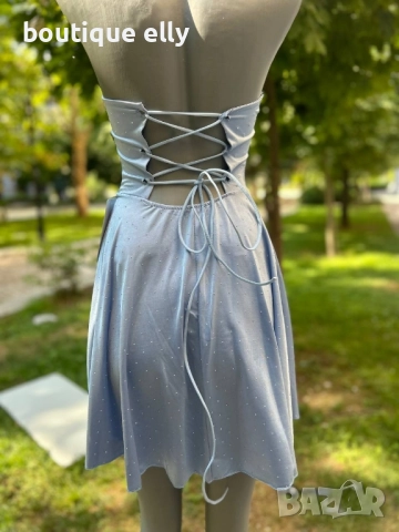 елегантна рокля с регулиращи се връзки, снимка 8 - Рокли - 52135310