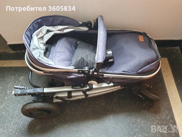 Бебешка комбинирана количка Moni - Gigi, деним, снимка 14 - Детски колички - 39253223