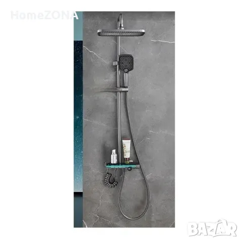 Душ система ELITE Pro 01, термостатен смесител, пиано бутони, Led дисплей