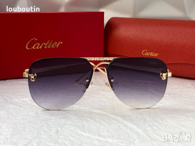 Cartier 2023 мъжки слънчеви очила авиатор унисекс дамски слънчеви очила, снимка 7 - Слънчеви и диоптрични очила - 42854105