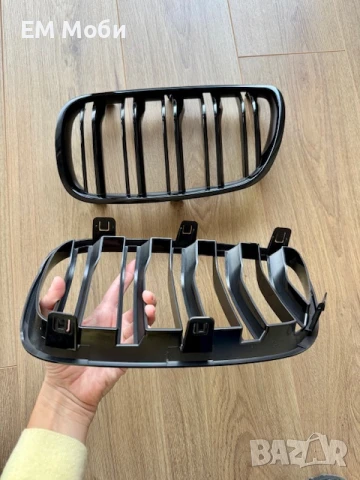 Решетки Бъбреци Двойни Черен Гланц за БМВ BMW X3 E83 2007 - 2010г., снимка 5 - Аксесоари и консумативи - 50456937