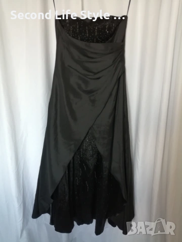 Официална дълга дамска рокля с мъниста р-р L - марка LISSA, снимка 4 - Рокли - 53047553